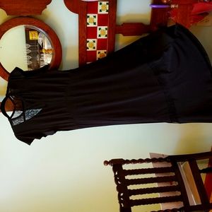 Black Torrid asymmetrical hem maxi dress. Size 1